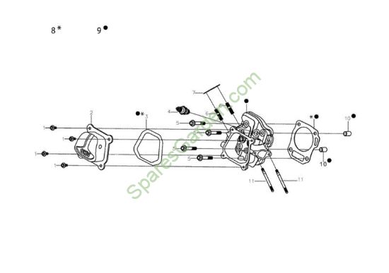 Culata MOTORE K800 H (EURO 5) Motor K800H(EURO 5)
