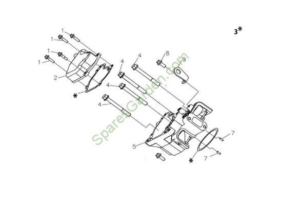 Cabeza cilindro MOTORE K7000 HD - conico e cilindrico / conical and cylindrical Motor