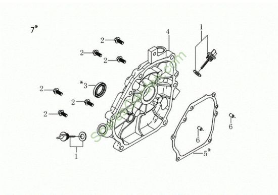 Tapa basamento MOTORE K900 H Motor